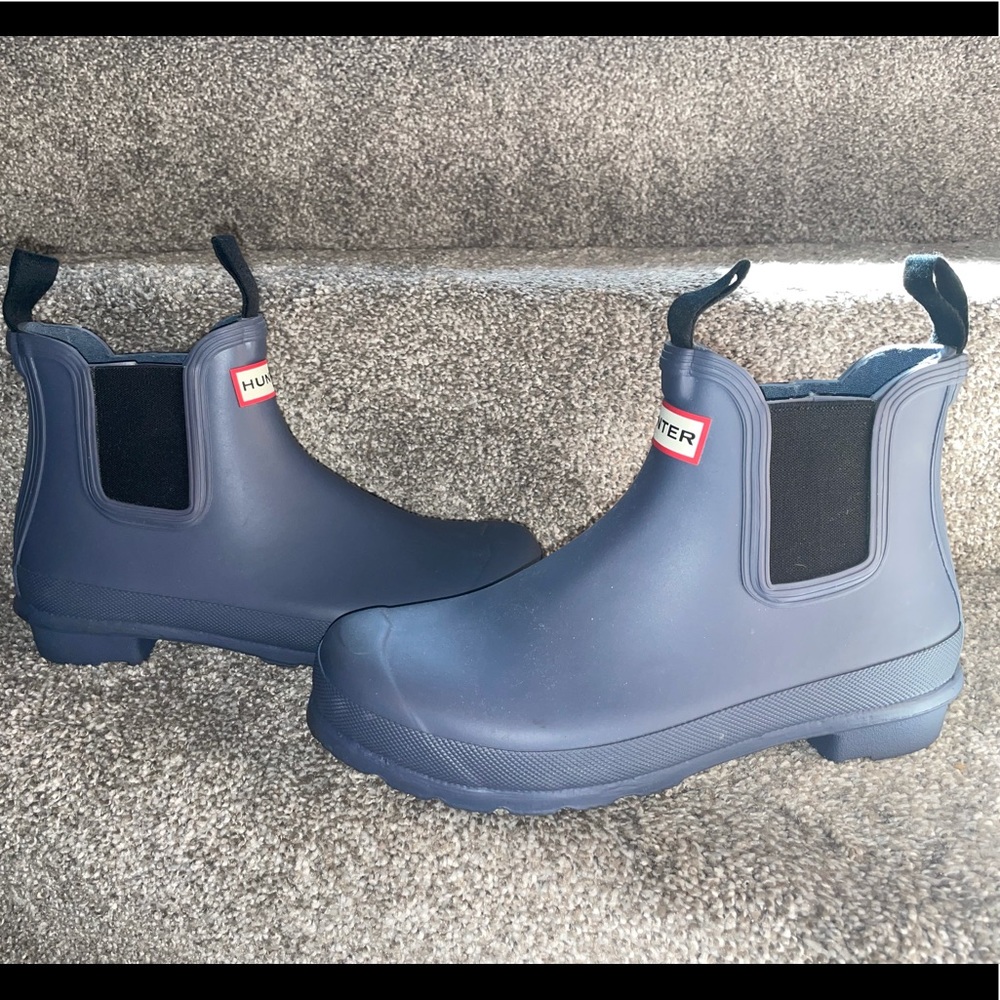 Blue Hunter rain boots